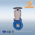 lug type knife gate valve 12 inch electric gear drive knife gate valve